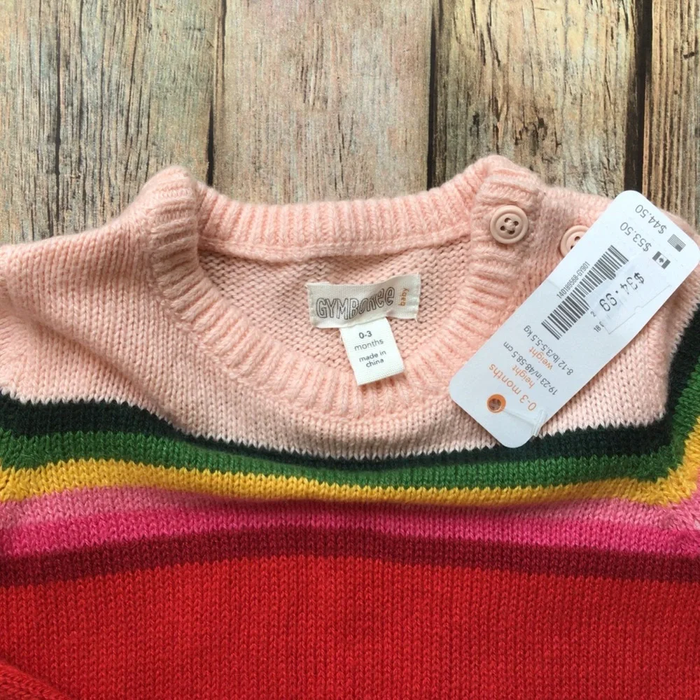 NWT Gymboree Rainbow Sweater Romper